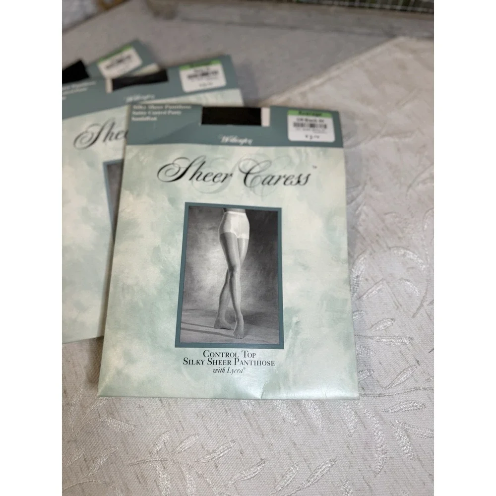 Vtg‎ JCPenney Worthington Sheer Caress Pantyhose Bundle - Sz Average - 3 Pairs